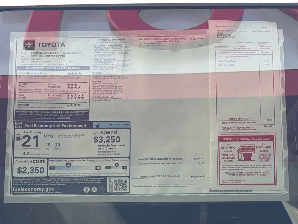 2026 Toyota Tacoma TRD Sport