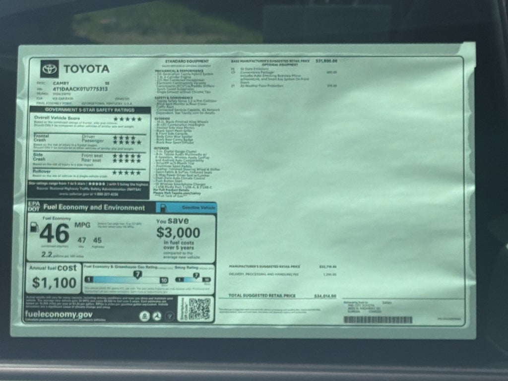 2026 Toyota Camry SE