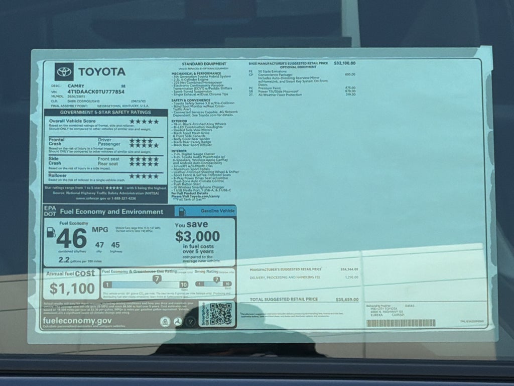 2026 Toyota Camry SE