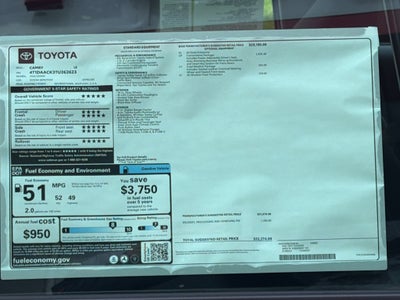 2026 Toyota Camry LE