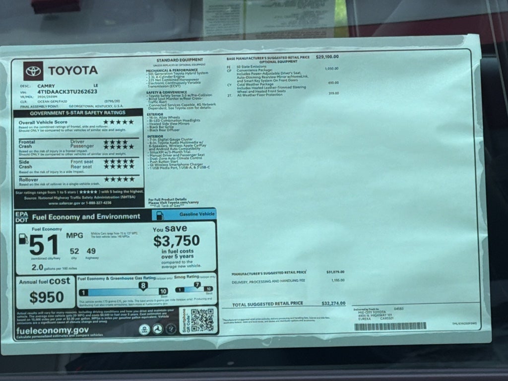 2026 Toyota Camry LE