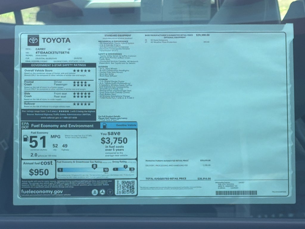2026 Toyota Camry LE