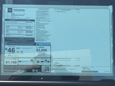 2026 Toyota Camry Hybrid SE
