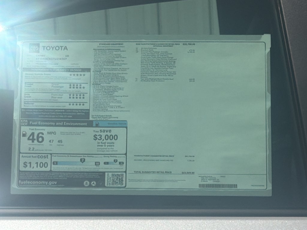 2026 Toyota Camry XSE