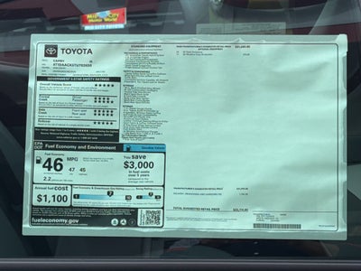 2026 Toyota Camry SE