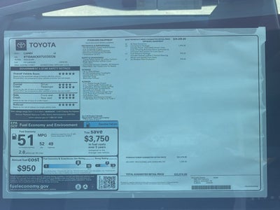 2026 Toyota Camry Hybrid LE