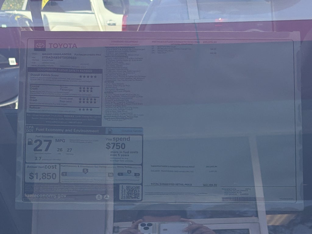 2026 Toyota Grand Highlander Hybrid Hybrid MAX Platinum