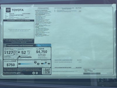 2026 Toyota Prius Plug-in Hybrid SE