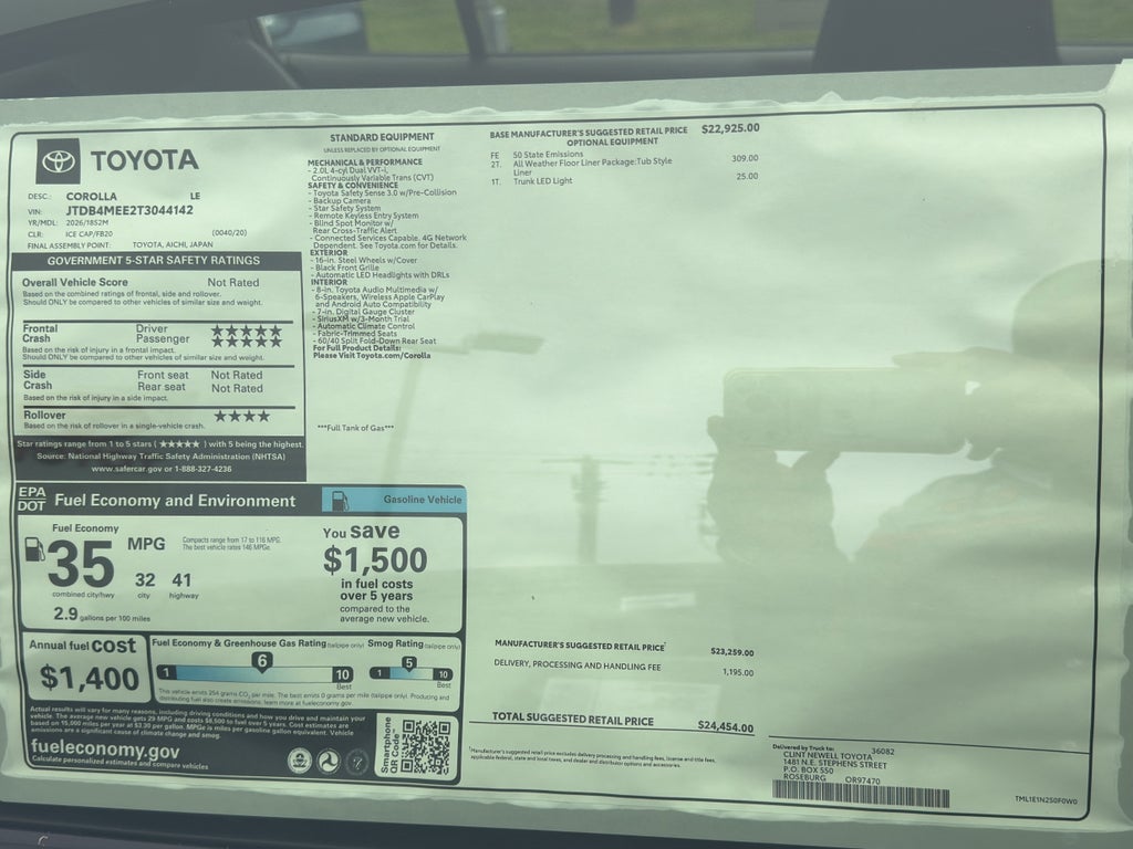 2026 Toyota Corolla LE