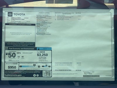 2027 Toyota Corolla Hybrid Hybrid LE