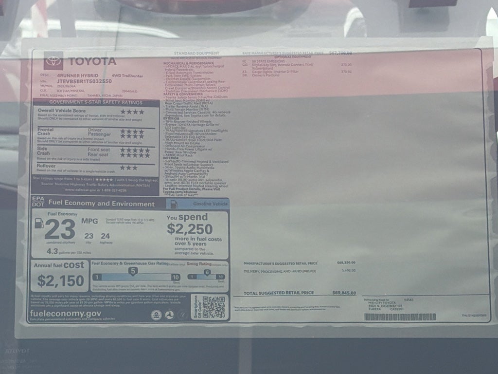 2026 Toyota 4Runner i-FORCE MAX Trailhunter