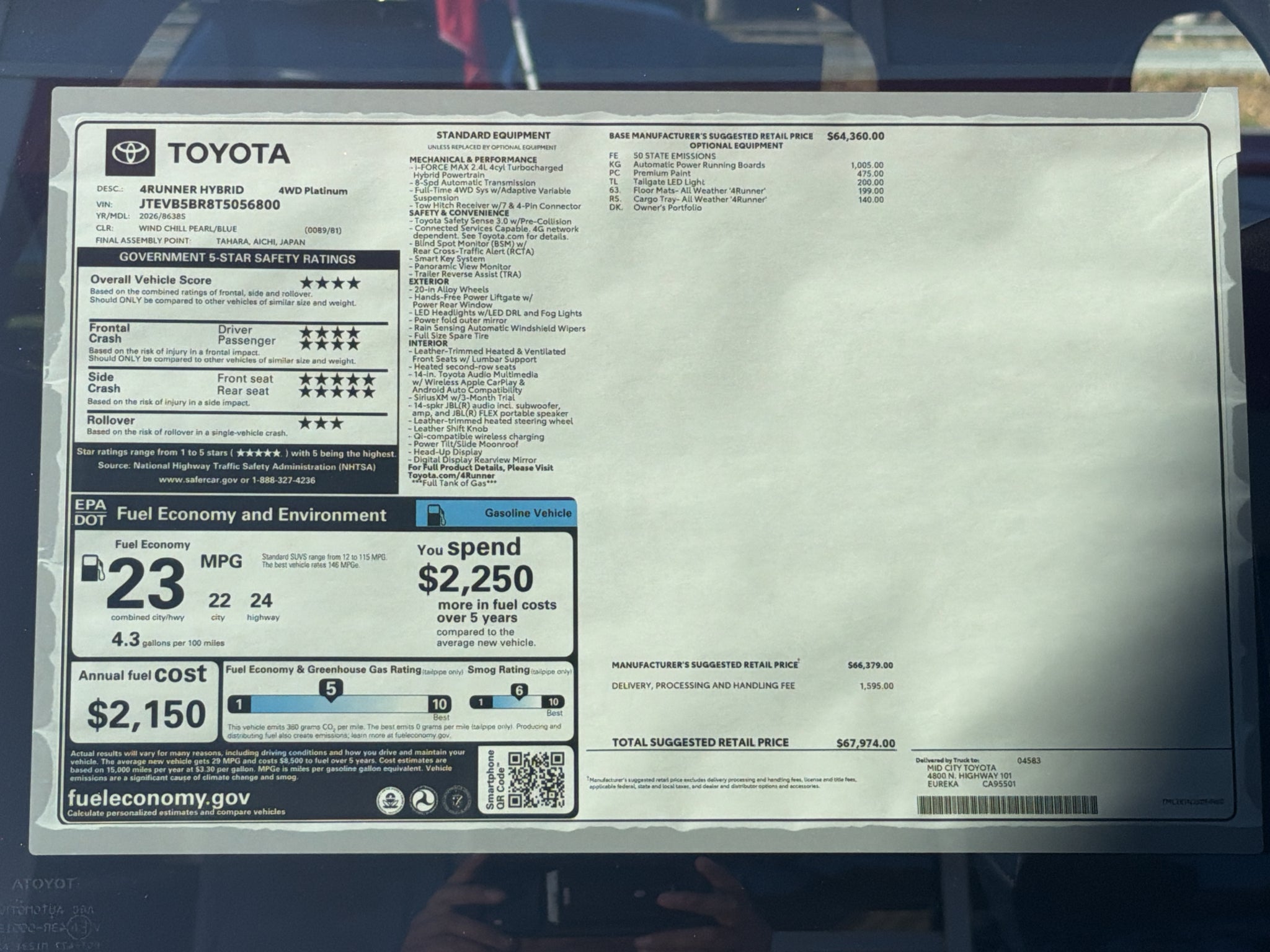 2026 Toyota 4Runner i-FORCE MAX Platinum