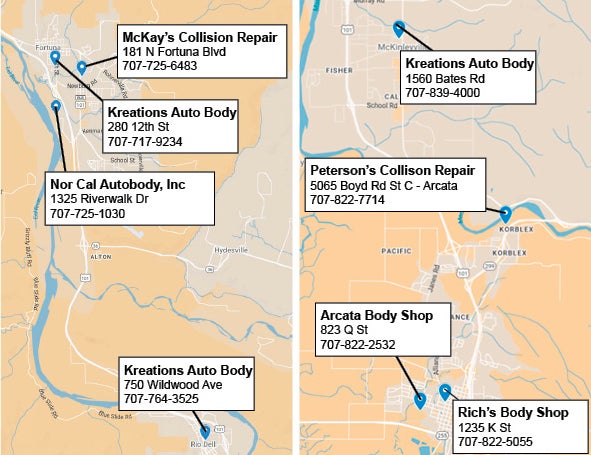 More recommended body shops near Eureka